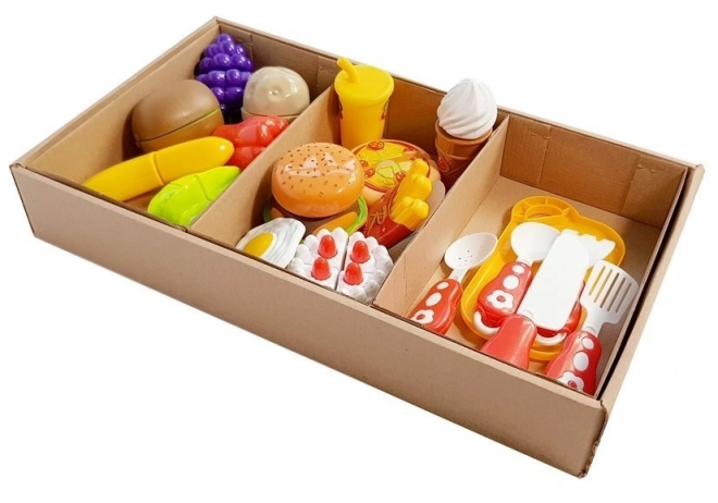 Ensemble de fruits et légumes à découper pour enfants