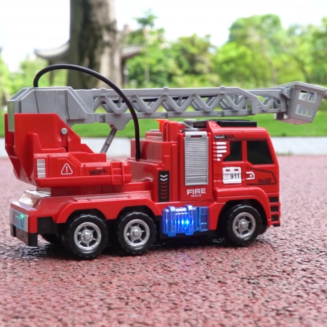 Camion de Pompiers Interactif avec Échelle Mobile