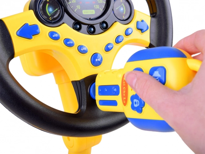 Volant interactif sur support + sons des boutons de télécommande ZA3965