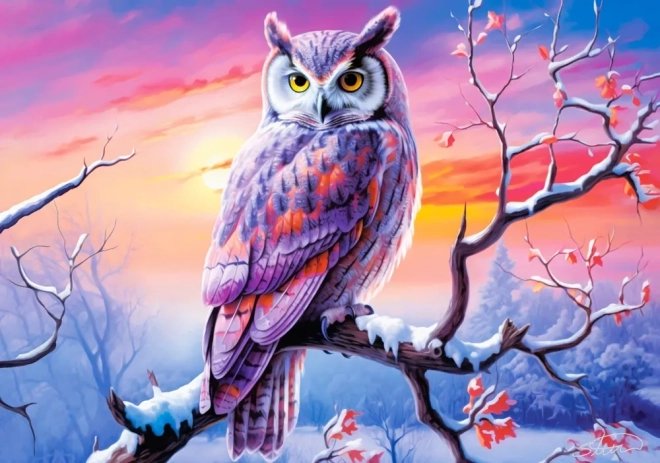 Puzzle 500 pièces – soirée hiboux parfaite