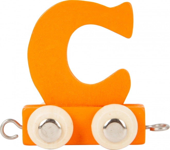 Wagon en bois avec la lettre C – alphabet coloré Small Foot
