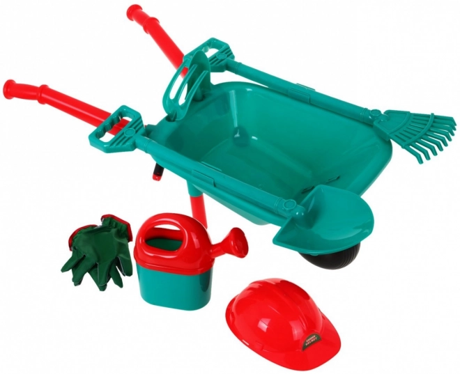 Ensemble d'outils à roulettes pour petits jardins