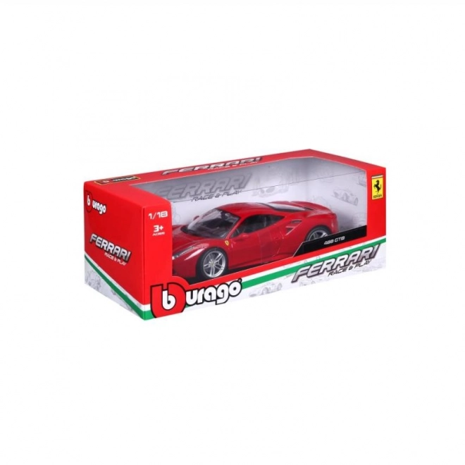 Voiture en métal Ferrari 488 GTB rouge