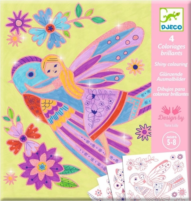 DJECO Coloriages scintillants - Fées