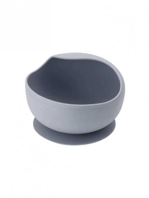 Set de vaisselle en silicone pour enfants MoMi AMI gris