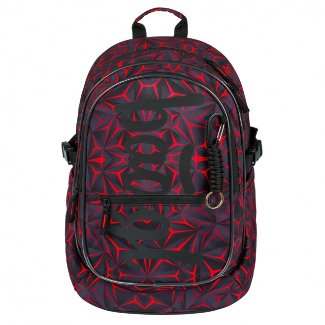 Sac à dos scolaire Baagl Core Red Polygon