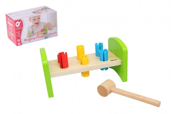 Marteau en bois avec chevilles en plastique Classic World