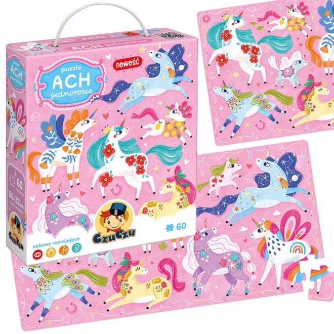 Puzzle Ach Licornes 60 pièces