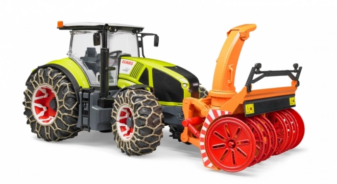 Bruder Tracteur Class Axion 950 avec fraise à neige