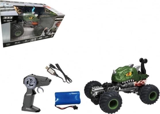 Voiture cascadeuse RC verte 1:16