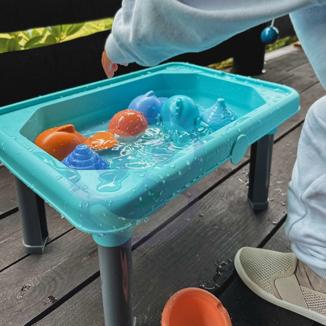 Woopie table de jeu 3-en-1 avec eau, bac à sable et pêche 6 pièces