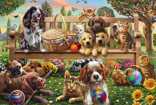 Puzzle Pique-nique de jardin 200 pièces