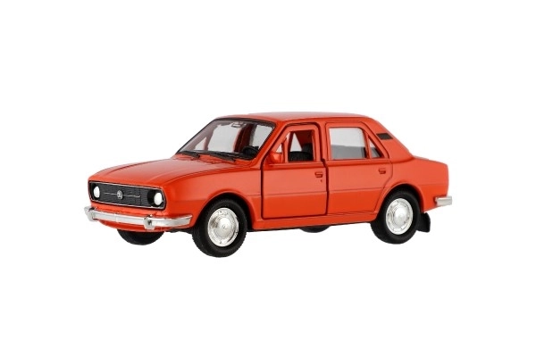 Auto Welly Škoda 105L métal/plastique 11cm 1:34-39 en roue libre 4 couleurs en boîte 15x7x7cm