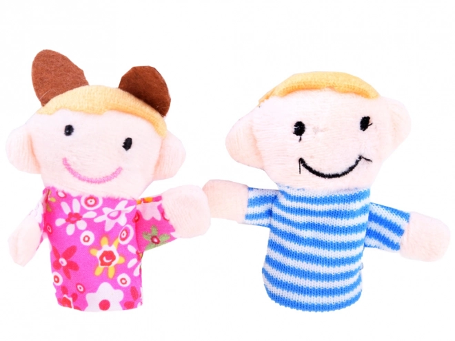 Ensemble de marionnettes à doigts Famille 6 pcs