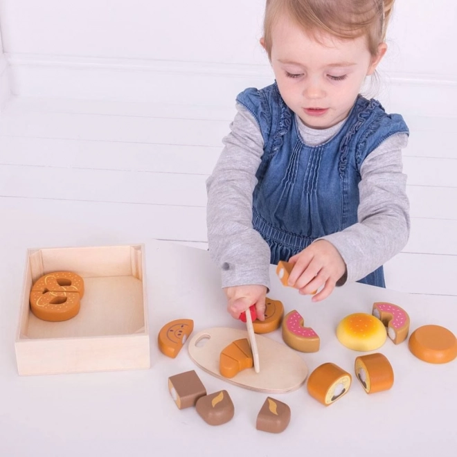 Bigjigs Toys Découpe de viennoiseries en boîte