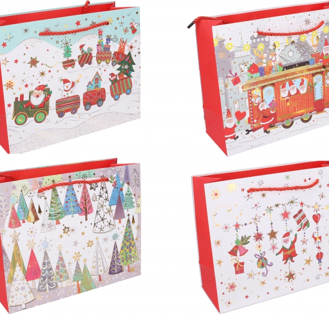 Sac cadeau M 32x26x10 cm NOËL