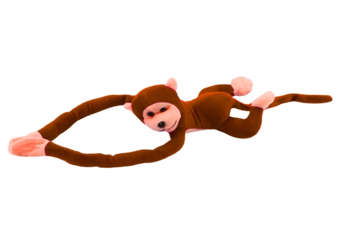 Mascotte en peluche singe avec son brun foncé 80 cm