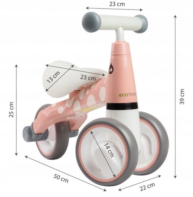 ECOTOYS Trottinette Flamant rose