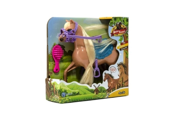 Cheval avec accessoires 16 cm