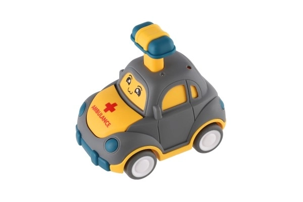 Voiture en plastique à inertie 9 cm - 4 types