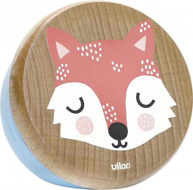 vilac boîte à musique en bois renard
