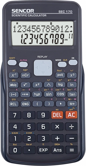 Calculatrice scientifique SEC avec 240 fonctions et écran LCD