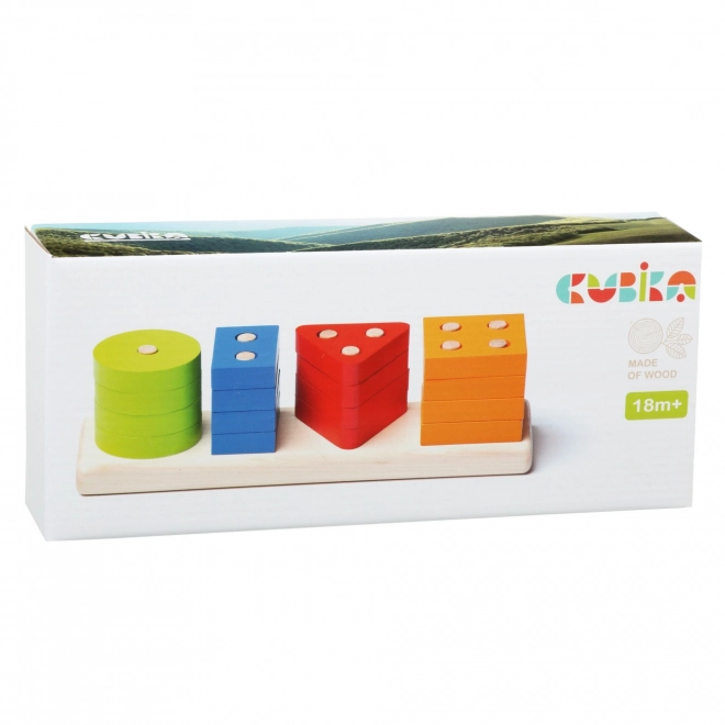 CUBIKA 15337 Tri de formes V - puzzle en bois 17 pièces