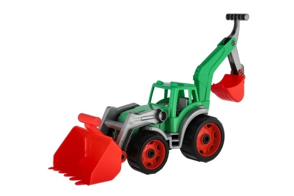 Tracteur avec pelle et excavateur