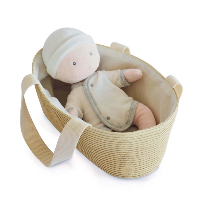 Poupon Jolijou Panenka Pol dans un sac de transport pour landau 28 cm