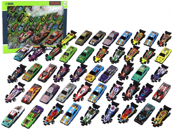 Ensemble de voitures miniatures 50 pièces Multicolores