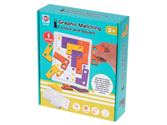 Jeu logique Puzzle Tetris avec cartes