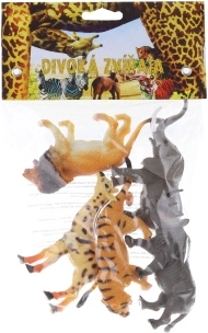 Set d’animaux sauvages en plastique, 5 pièces