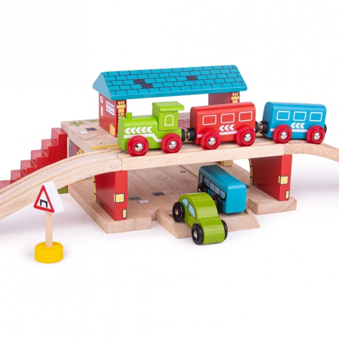 Bigjigs Rail Gare sur la Route