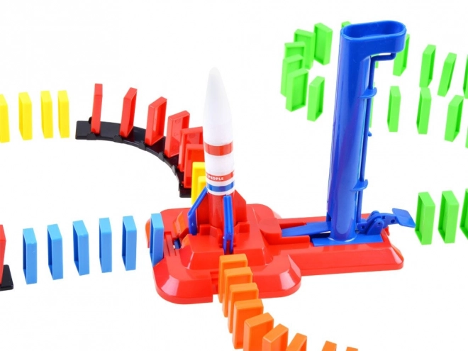 Domino cosmique avec fusée - jouet éducatif