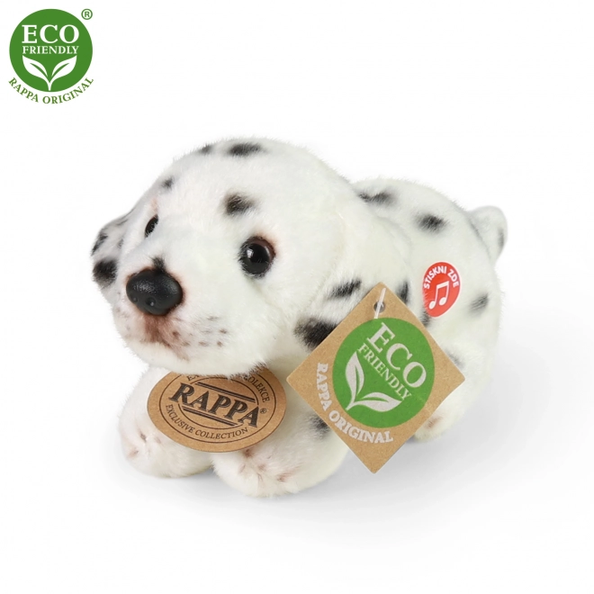 Chien en peluche allongé 15 cm éco-responsable