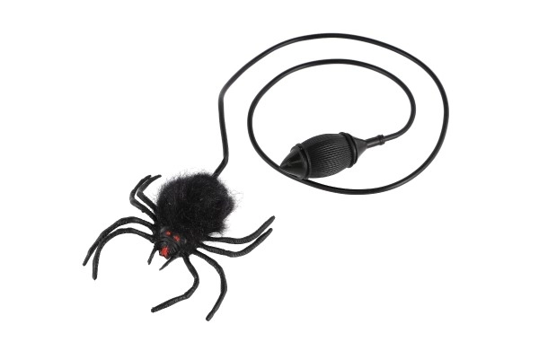 Araignée sauteuse en peluche/plastique 7cm dans un sachet 14x19x3cm