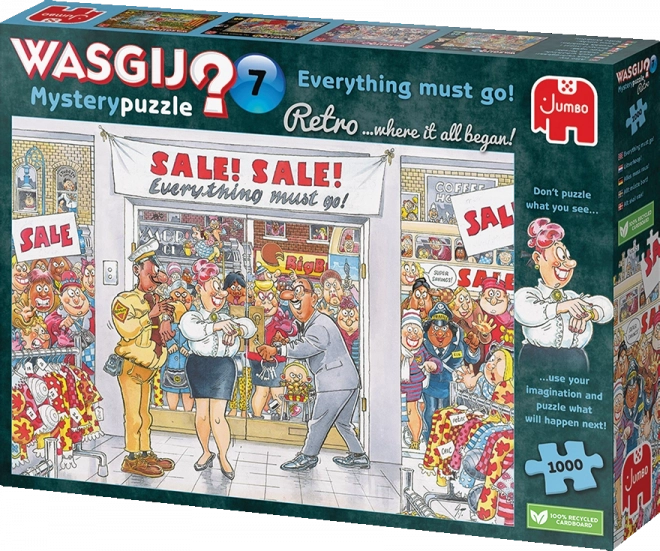 Puzzle JUMBO WASGIJ Mystery 7 : Tout doit partir ! 1000 pièces