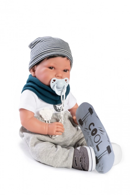 Poupée bébé réaliste avec corps souple Antonio Juan Pipo Hair 42 cm