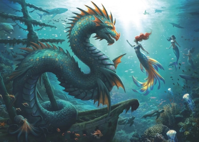 Puzzle Ravensburger Mystère des monstres marins 1000 pièces