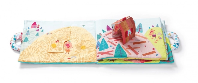 Lilliputiens - Livre en tissu - Les trois petits cochons