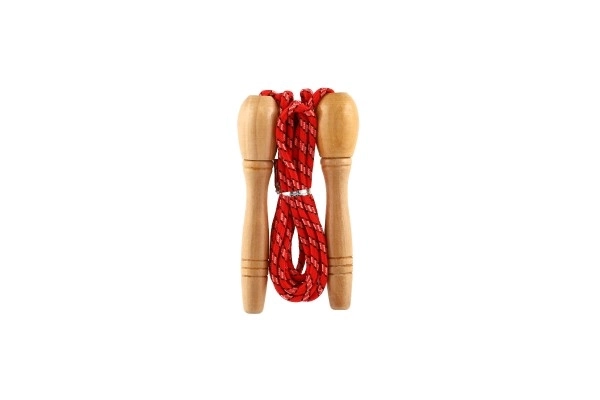 Corde à sauter réglable avec poignée en bois - 270 cm