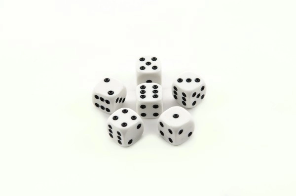 Ensemble de dés de jeu 6 pcs