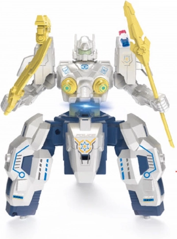 Robot RC de police avec effet de fumée 19 cm