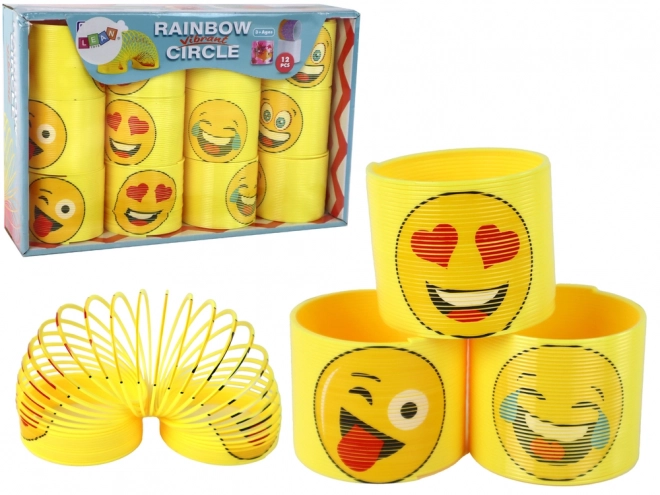 Ressort jaune culte avec émoticônes relaxantes 6 cm