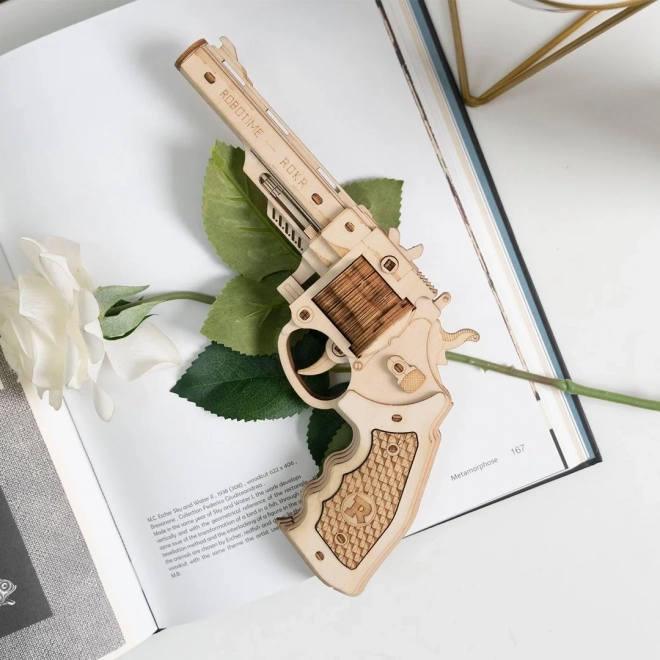 Puzzle mécanique en bois 3D Revolver Corsac RoboTime