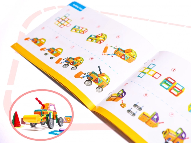 Jeu de construction magnétique pour enfants Magical Magnet 162 pièces