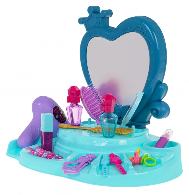 Coiffeuse Enfant Beauty Fashion Bleue avec accessoires