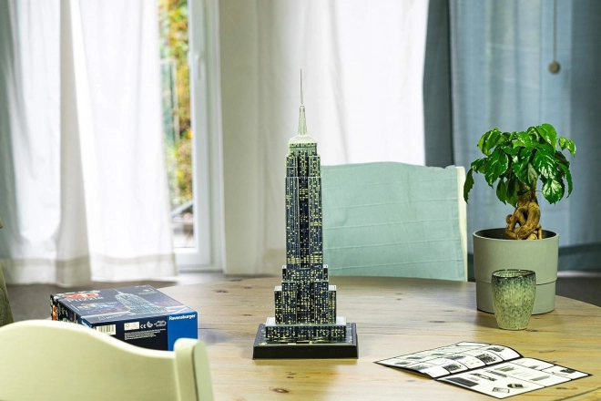 RAVENSBURGER Puzzle 3D lumineux Édition nocturne Chrysler Building 216 pièces