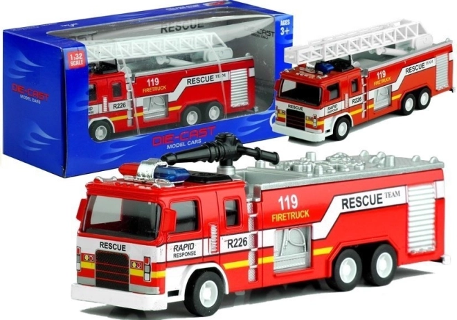 Camion de pompier avec échelle mobile 1:32