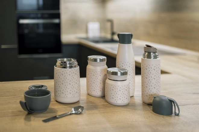 Thermos pour liquides avec poignée en silicone 400 ml, Montagnes